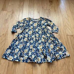 Rufflebutts Floral Blue and Yellow Dress size 6